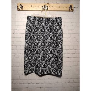Sweet Salt lace print pencil skirt large